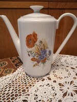 Porcelán /Kahla/ pipacsos kávés kanna