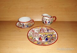 Oriental eggshell porcelain Geisha breakfast set (z-4)