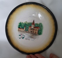 Heviz-i emlék bodrogkeresztúri dísztál mély tányér 3db egyforma