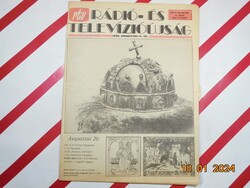 Régi retro - rtv - Rádió-és Televízióújság - 1989. augusztus 14-20. - Születésnapra ajándékba.