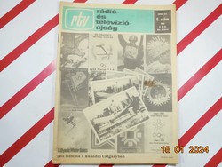Régi retro - rtv - Rádió-és Televízióújság - 1988. február 8-14. - Születésnapra ajándékba.