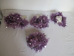 Metal fiber Christmas boas, in purple color. Negotiable!