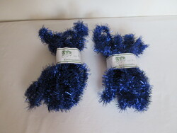 Metal fiber Christmas boas, in blue color. Negotiable!