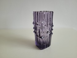 Retro Czech vladislav urban sklo union purple glass mid century vase glass vase