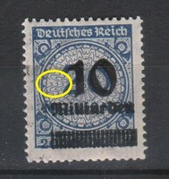 Tévnyomatok, érdekességek  1272 (Reich) Mi 328 A P HT     4,00 Euró postatiszta