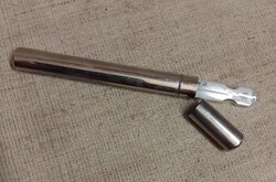 OLD MARKED GLASS FEVER THERMOMETER IN ITS METAL CASE