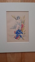 1850 es években készült erotikus litográfia