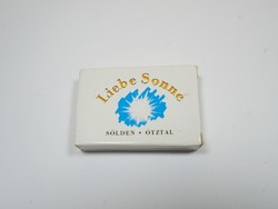 Retro régi Liebe Sonne Sölden Ötztal szappan pipereszappan emlék Ausztria