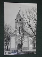 Képeslap,Fotó,Tiszaalpár,Szent István r.k templom látkép,részlet, 1970-