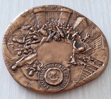 France, Paris City History Bronze Memorial Plaque
