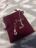 Ametiszt köves ezüst lánc