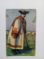 D204811  Hortobágyi juhász -magyar népviselet  1920s  Undi Mariska rajza