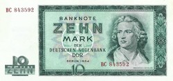 10 márka 1964 NDK Németország 3. aUNC