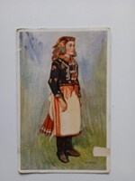 D204815  Tard -Tardi matyó-menyecske  -magyar népviselet  1920s  Undi Mariska rajza