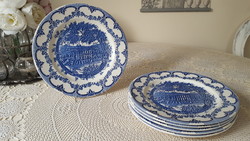 Csodaszép,Ironstone fajansz lapostányér 6 db.