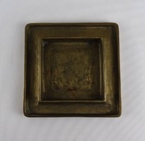1T059 Régi nagyméretű bronz hamutál 1.9 kg