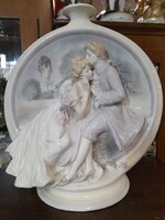 Alt Wien Deposé, Podany 1910-20s, Schauer Vienna Faience Austria Figurative Porcelain Couple.