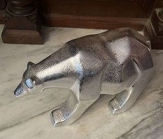 Art decós fém jegesmedve