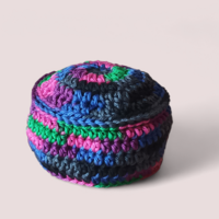 Footbag/ babzsák  lila-zöld