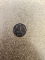 1938-as 1 Fillér EF-/VF++