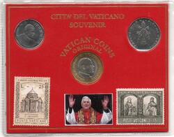 Érem: Vatikán emlék érem és bélyeg.