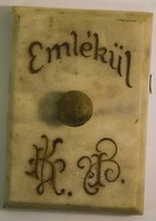 Antik levélnehezék (Emlékül) felírattal-A037