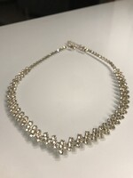 Sparkling Rhinestone Necklace, 48 cm Long