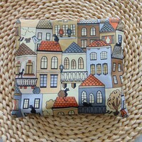 Újratasak / cicák a háztetőn - narancssárga és barna