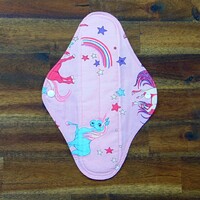 Washable Pad 29 cm / Unicorns / Panty Liner, Washable Textile Pad