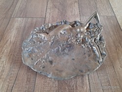 Régi szecessziós bronz asztaldísz