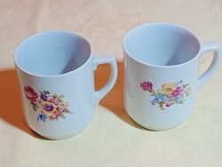 Porcelán bögre csésze DRASCHE retro 2db egyben