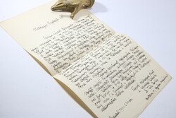 KÉZIRAT - Dr. Tóth Zoltán történész MTA tag levele Varjú Elemér történészhez 1924 !!