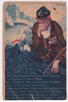 K:11 Föl nemzetem föl! Magyarország Területi Épségének Védelmi Ligája képeslap,postatiszta,Irredenta