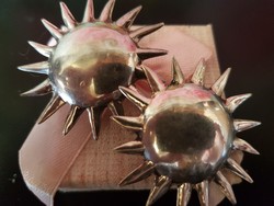 Hatalmas 925 ag, Napsugár , art deco ,fülklipsz, jó zárral , nagyon mutatós , exclusiv viselet----