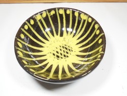 Retro iparművész kerámia tál, tálka