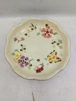 Zsolnay ékszertartó tálka virágmintás porcelán, 12cm-es. 8061