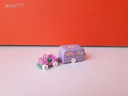 Bluebird 1996 Polly Pocket Jeep + lakókocsi autó - Pet Surgery on the Go ! EXTRA