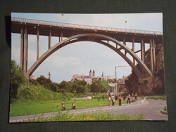 Képeslap,Veszprém,Viadukt híd,vár,városi látkép,részlet, 1984-