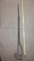 Antik kovácsoltvas monogramos billog