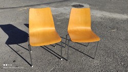 CSAK ENNYIÉRT ??! Vintage MAUSER krómozott csővázas szék MÉG KETTŐ db !! ár/ darab