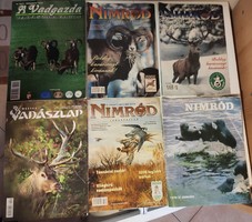 Nimród 6 db folyóirat,vadászújság