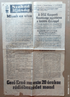 Szabad Ifjúság eredeti röpirata 1956. október 23-án.1956-os Forradalom és szabadságharc