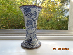 1890 Geschütz Royal Bonn,Franz Mehlem,kobaltkékkel festett váza