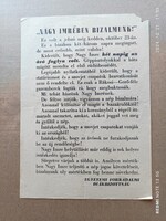 Egyetemi Forradalmi Bizottság eredeti röplapja -1956-os Forradalom és szabadságharc