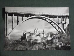 Képeslap,Veszprém,Viadukt híd,vár,városi látkép,részlet, 1960-