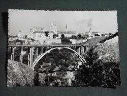 Képeslap,Veszprém,Viadukt híd,vár,városi látkép,részlet, 1961-