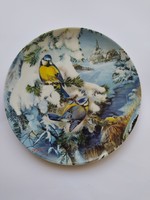 Hutschenreuther porcelain bradex numbered decorative plate with birds (ursula band)