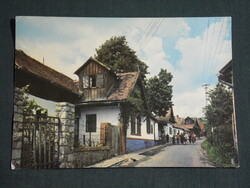Képeslap,Zebegény,Táncsics Mihály utca látkép,részlet, 1964-