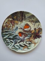 HUTSCHENREUTHER Porcelán - Bradex madaras sorszámozott gyűjteményes dísztányér (Ursula Band)