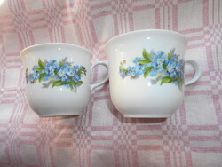 Régi nefelejcs mintás porcelán teás csésze -az ár a 1 db-ra vonatkozik